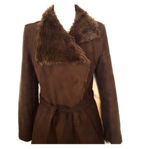 ARMANI EXCHANGE FAUX SUEDE COAT & JACKET